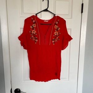 Beautiful embroidery detailed top